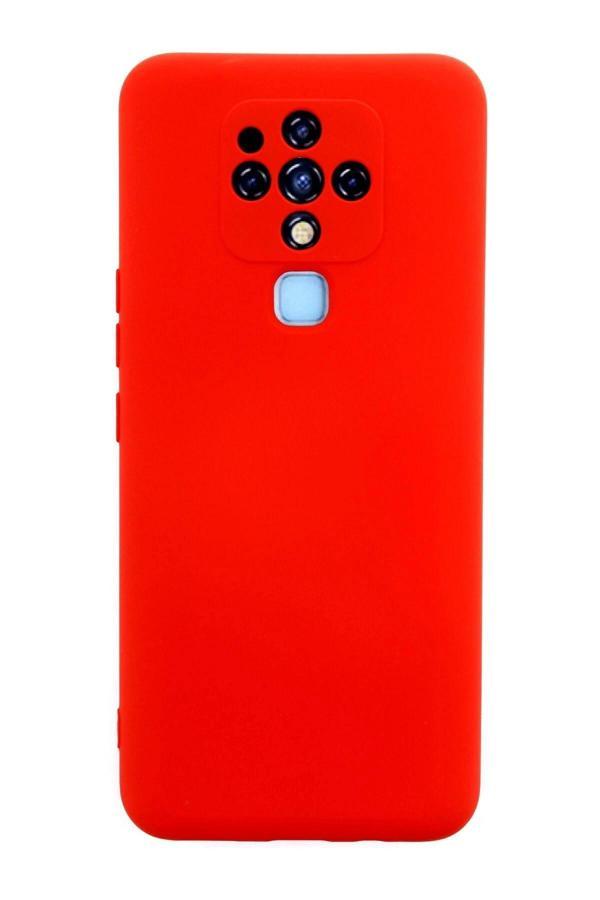 Tecno Camon 16 Kılıf Nano içi Kadife Silikon - Kırmızı - Image 1