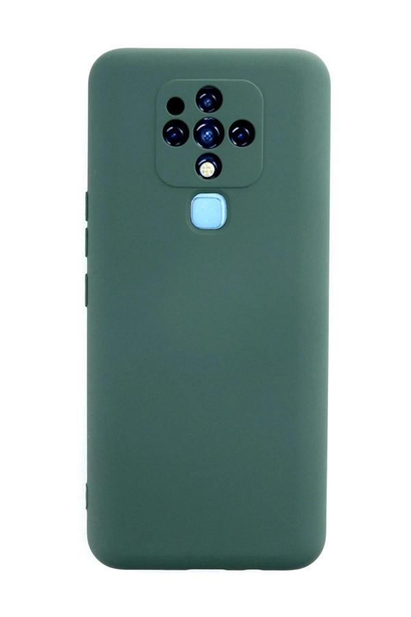 Tecno Camon 16 Kılıf Nano içi Kadife Silikon - Koyu Yeşil - Image 1