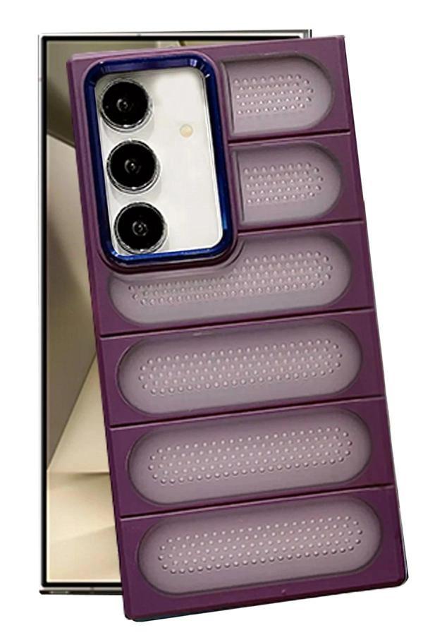 Samsung Galaxy S24 Plus Kılıf Airmax Silikon Kapak - Derin Mor - Image 1