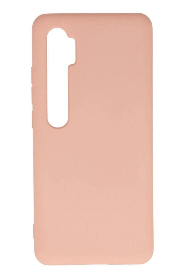 Xiaomi Mi Note 10 Lite Kılıf Nano içi Kadife Silikon - Pudra - Image 1