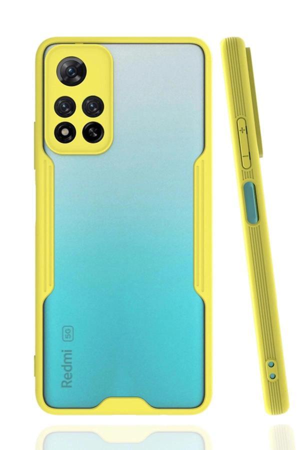 Xiaomi Redmi Note 11 Pro Plus 5G Kılıf Platin Silikon - Sarı - Image 1