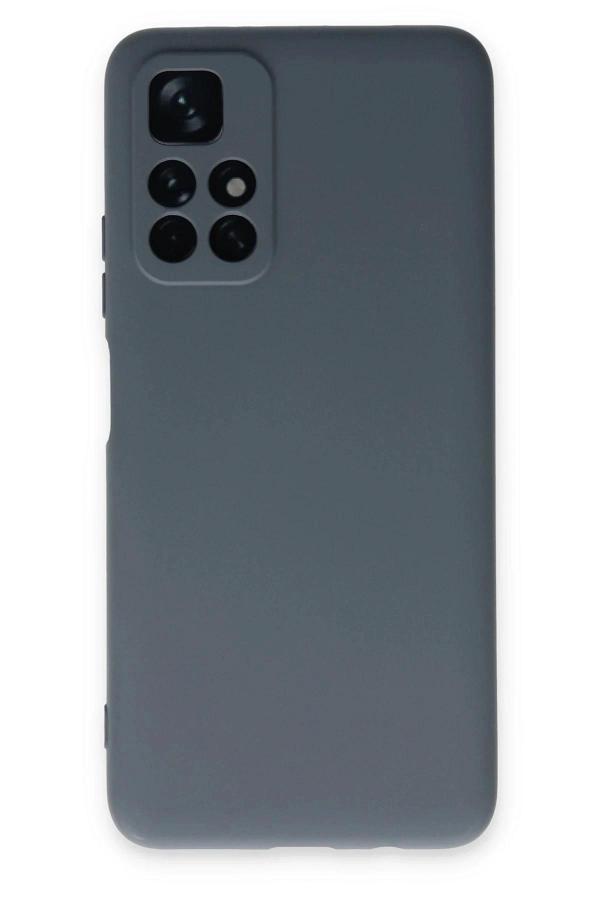 Xiaomi Redmi Note 11T Kılıf Nano içi Kadife Silikon - Gri - Image 1