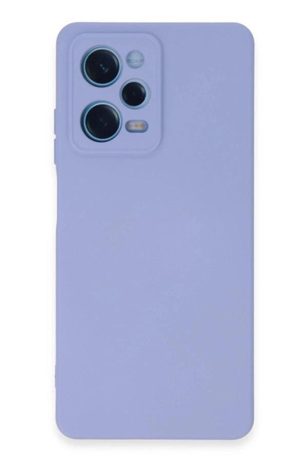 Xiaomi Redmi Note 12 Pro 5G Kılıf Nano içi Kadife Silikon - Lila - Image 1