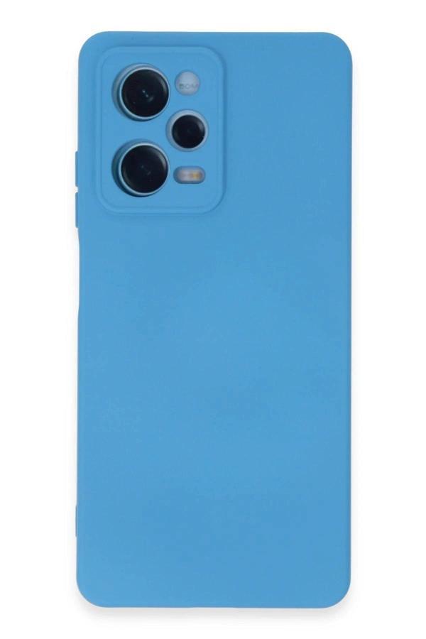 Xiaomi Redmi Note 12 Pro 5G Kılıf Nano içi Kadife Silikon - Mavi - Image 1
