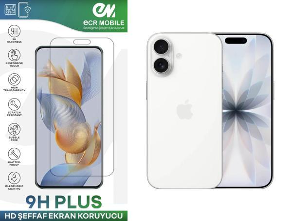 Iphone 17 ile Uyumlu Ekran Koruyucu 9H Esnek Nano Cam Şeffaf - Image 1