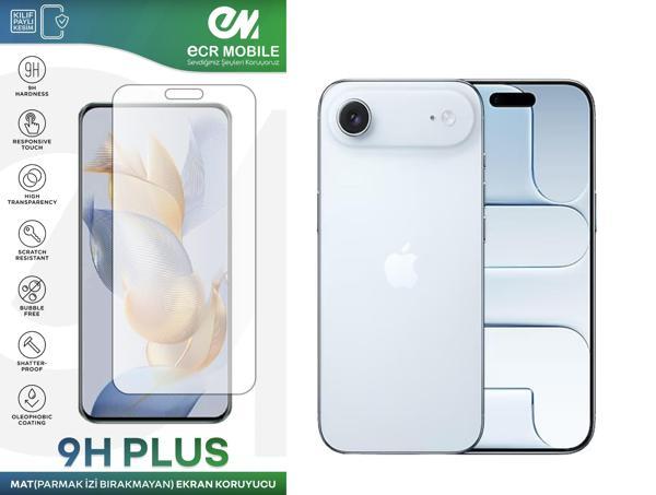 iPhone 17 Air ile Uyumlu Ekran Koruyucu MAT Parmak İzi Bırakmayan Esnek Nano Kırılmayan - Image 1