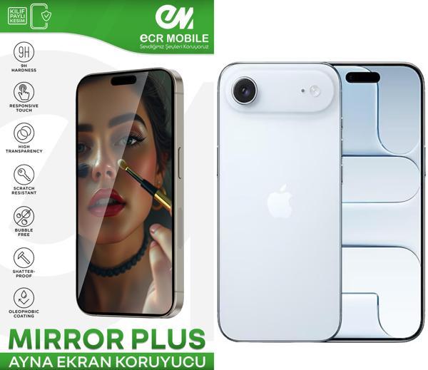 Iphone 17 Air ile Uyumlu Esnek Ayna(Mirror) 9H Nano Ekran Koruyucu - Image 1