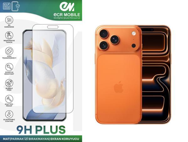 Iphone 17 Pro Max ile Uyumlu Ekran Koruyucu MAT Parmak İzi Bırakmayan Esnek Nano Kırılmayan - Image 1