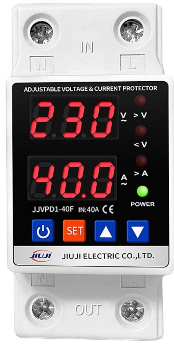 JIUJI Voltaj ve Akım Koruma Rölesi Monofaz 40A - Image 1