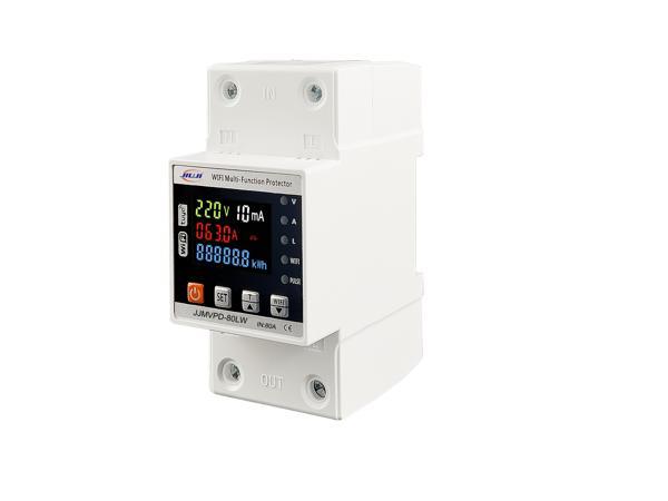 JIUJI Kaçak Akım Korumalı Voltaj Ve Akım Koruyucu Röle 80A Wifi Özellikli - Image 1
