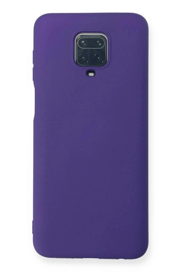 Xiaomi Redmi Note 9 Pro Kılıf Nano içi Kadife Silikon - Mor - Image 1
