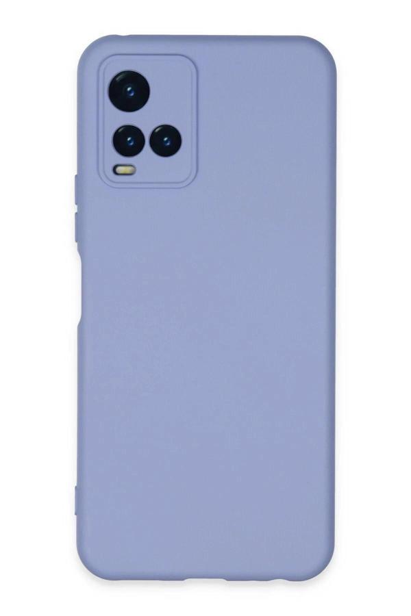 Vivo Y21S Kılıf Nano içi Kadife Silikon - Lila - Image 1