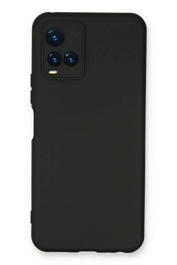 Vivo Y21S Kılıf Nano içi Kadife Silikon - Siyah - Image 1