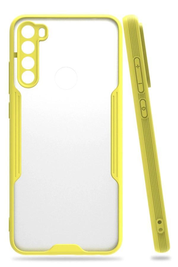 Xiaomi Redmi Note 8 Kılıf Platin Silikon - Sarı - Image 1
