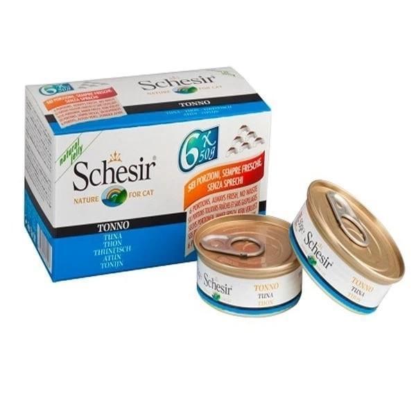 Schesir Multipack Tuna Konserve Kedi Maması 6x50 Gr - Image 1