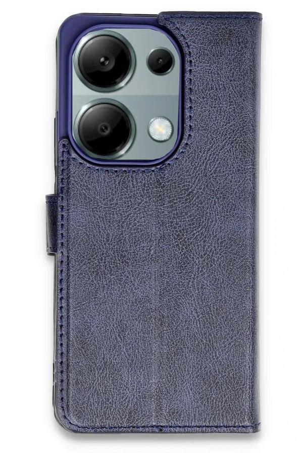 Xiaomi Redmi Note 13 Pro 4G Kılıf Trend S Plus Kapaklı Kılıf - Lacivert - Image 1