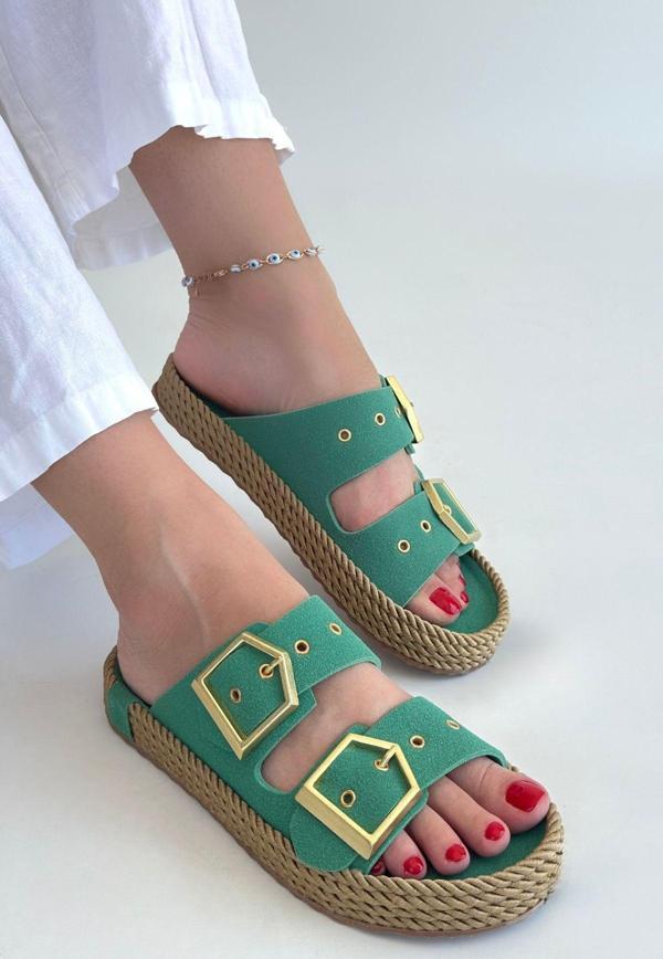 Yeşil Nubuk Terlik - Image 1