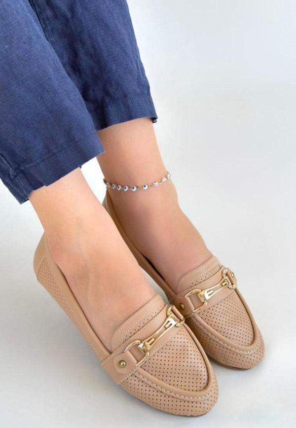 Nude Cilt Babet Ayakkabı - Image 1