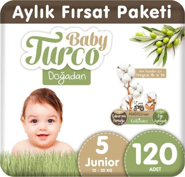 Baby Turco Doğadan 5 Numara Junior 120 Adet - Image 1