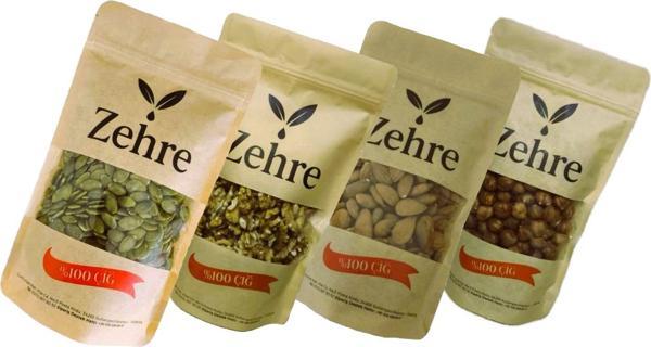 Zehre 4'lü Avantaj Paketi 250 gr Çiğ Kabak Çekirdeği İçi + 250 gr Çiğ Badem İçi + 250 gr Çiğ Fındık İçi + 250 gr Ceviz İçi - Image 1