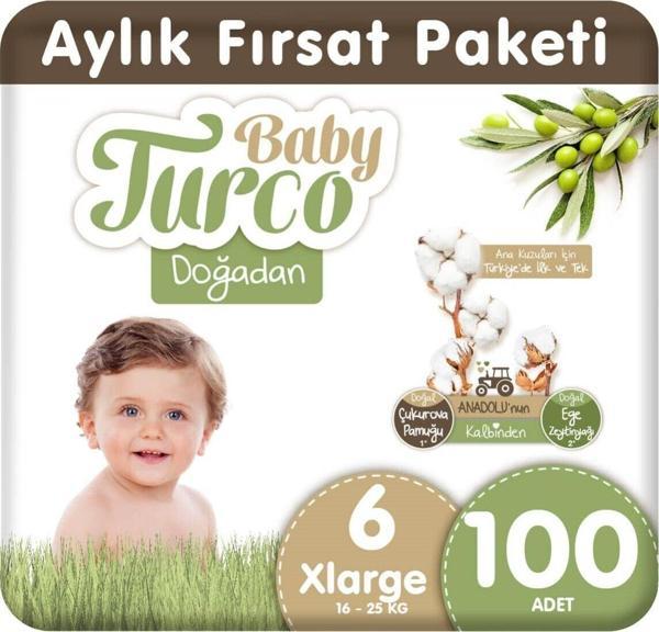 Baby Turco Doğadan 6 Numara Xlarge 100 Adet - Image 1