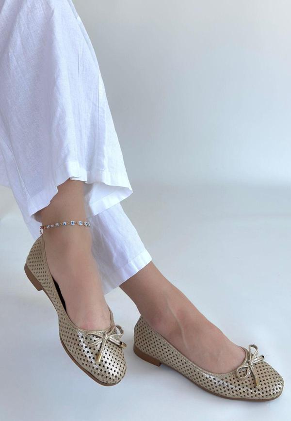 Bej Cilt Babet Ayakkabı - Image 1