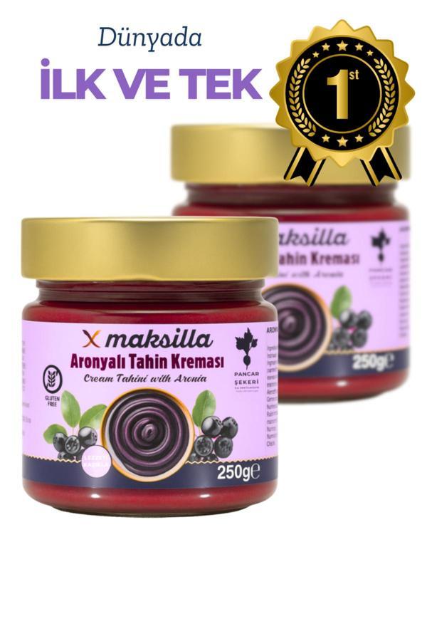 Maksilla Aronyalı Tahin Kreması Gurme 2’Li Paket (250 G X 2) - Antioksidan & Protein Kaynağı - Image 1