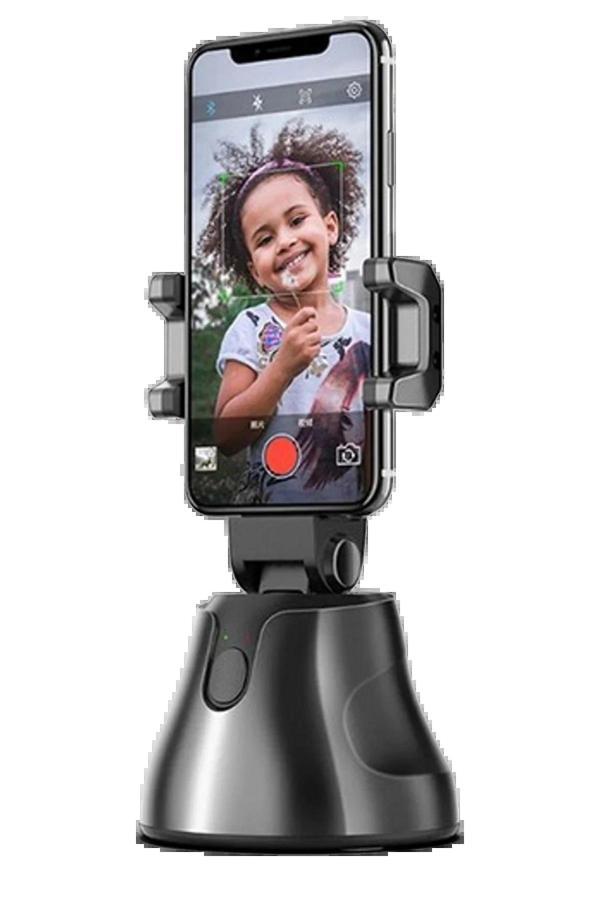 Apai Genie 360 Derece Takip Etme Özellikli Selfie Gimbal - Siyah-(5796) - Image 1