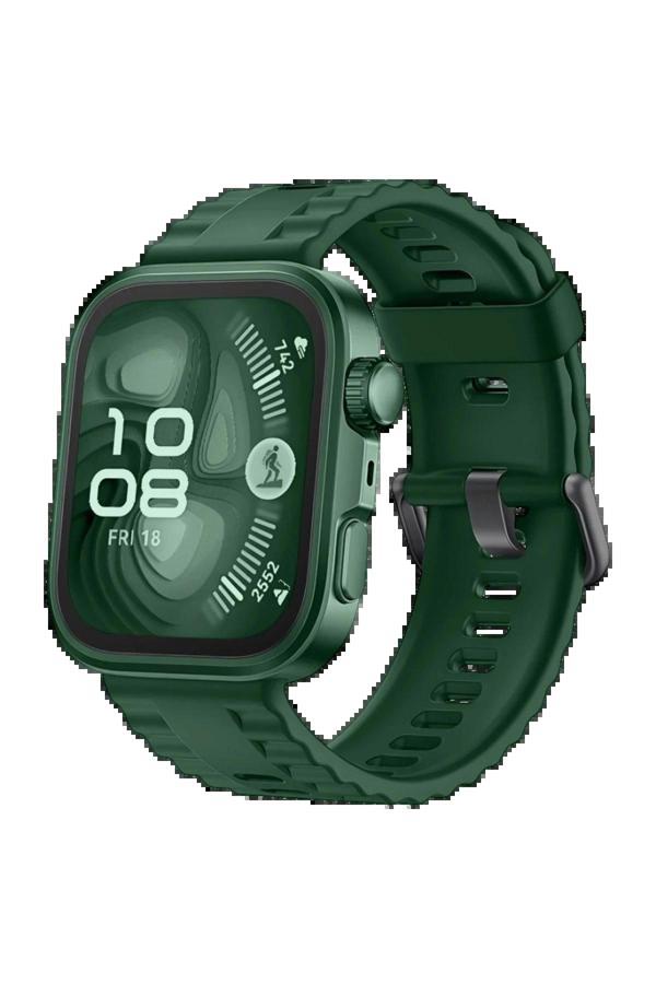 Huawei Fit 4 Nova Silikon Kordon - Koyu Yeşil-(5796) - Image 1