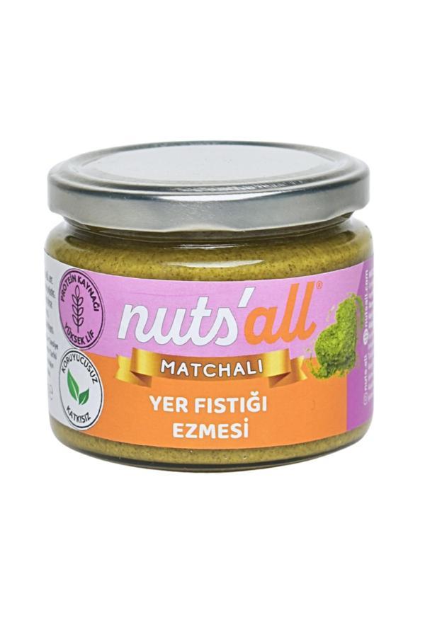 Nuts'All Matchalı Fıstık Ezmesi 280 G - Yeşil Çay Lezzeti - Image 1