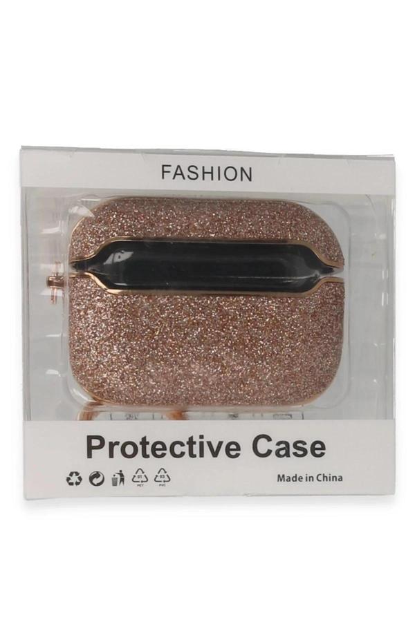 Airpods Pro (1.nesil) Spell Simli Kılıf - Rose Gold-(5796) - Image 1