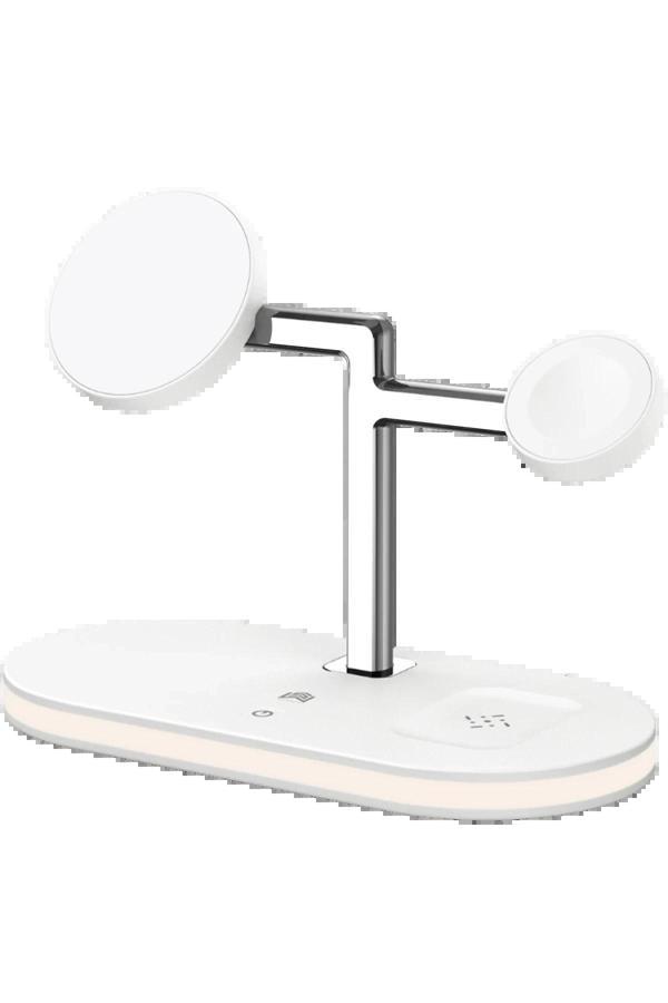 YM-UD23 Kablosuz Şarj Masaüstü Set - Beyaz-(5796) - Image 1