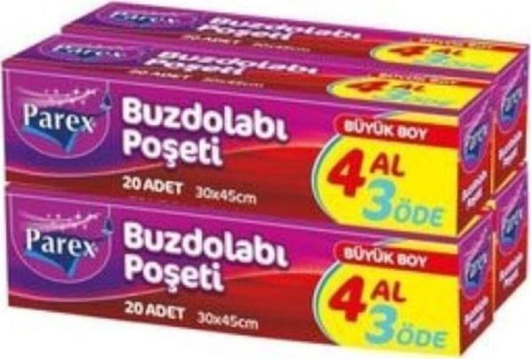 Parex Buzdolabı Poşeti Büyük Boy 4 Al 3 Öde - Image 1