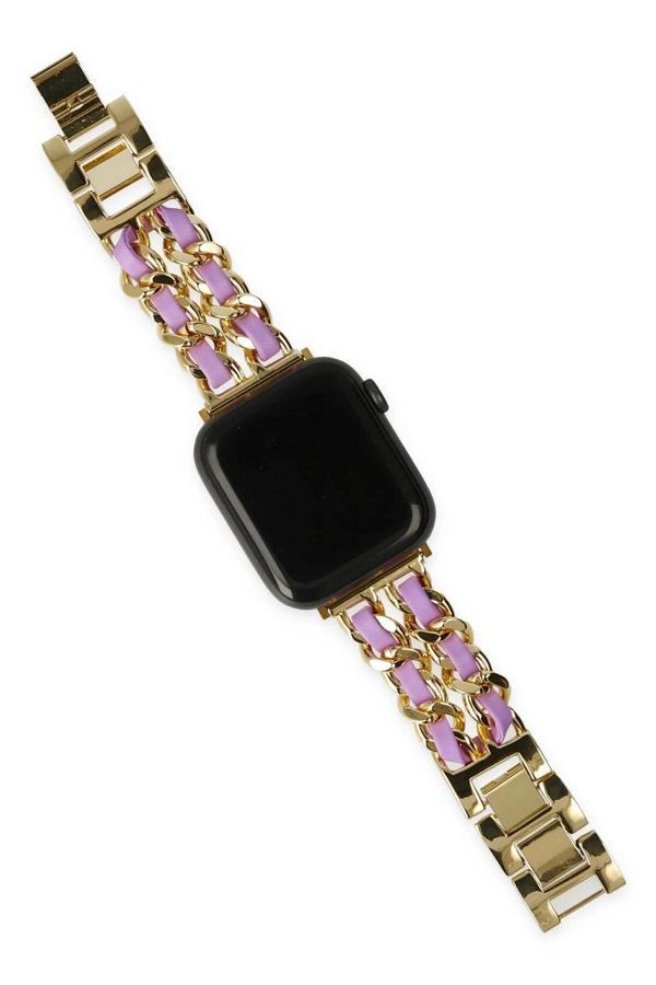 Watch 22mm KR405 Metal Bakla Kordon - Lila-(5796) - Image 1