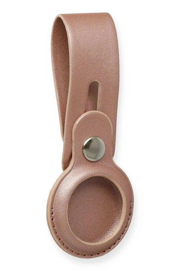 Airtag Askılı Deri Kılıf - Rose Gold-(5796) - Image 1