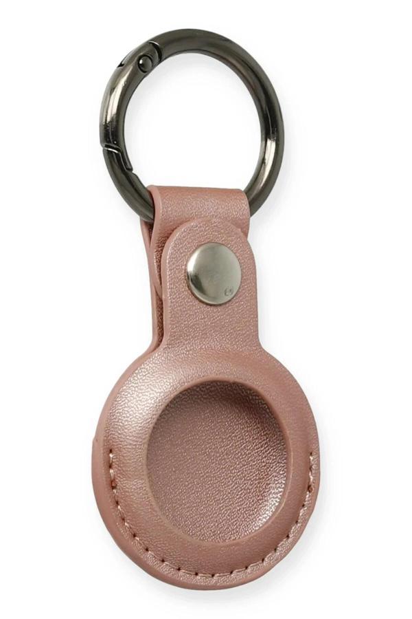 Airtag Anahtarlık Deri Kılıf - Rose Gold-(5796) - Image 1