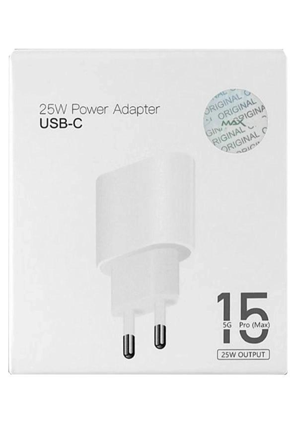 CA-13 25W Type-C Şarj Adaptörü - Beyaz-(5796) - Image 1