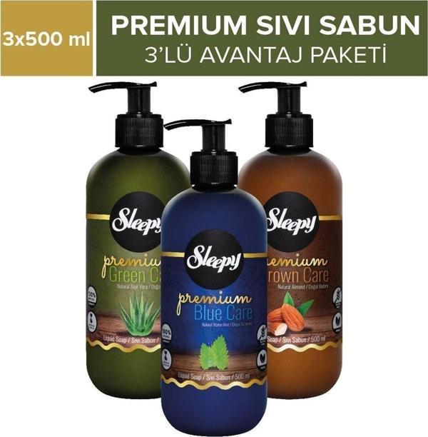 Sleepy Premium Sıvı Sabun 3’lü Avantaj Paketi 3x500 Ml - Image 1