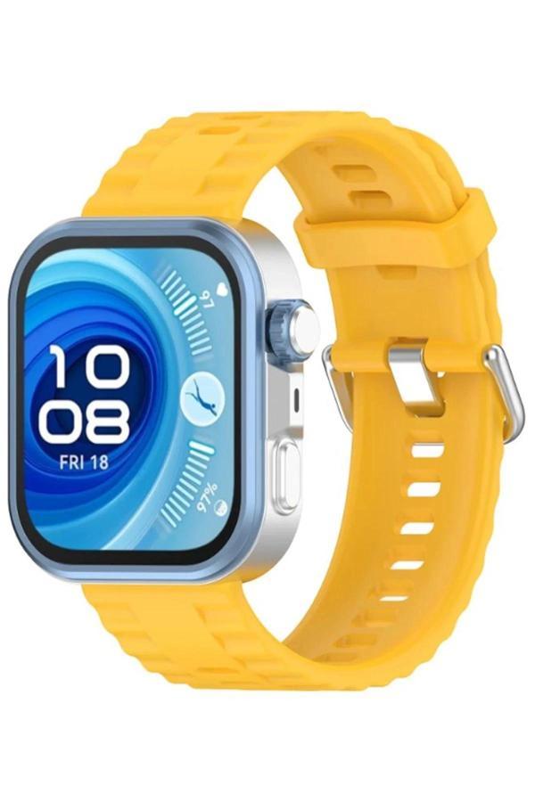 Huawei Watch Fit 3 Klasik Kordon - Sarı-(5796) - Image 1