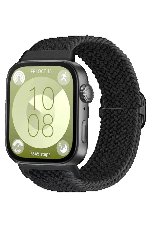 Huawei Fit 4 Star Kordon - Siyah-(5796) - Image 1
