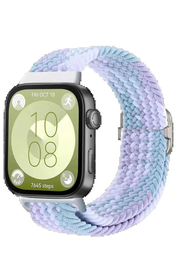 Huawei Fit 4 Star Kordon - Lila-Beyaz-(5796) - Image 1