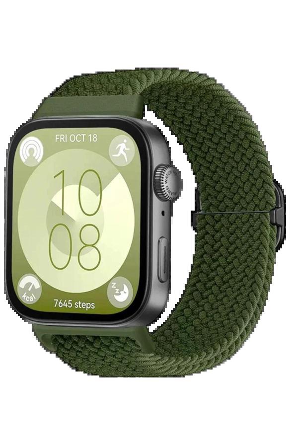 Huawei Fit 4 Star Kordon - Koyu Yeşil-(5796) - Image 1