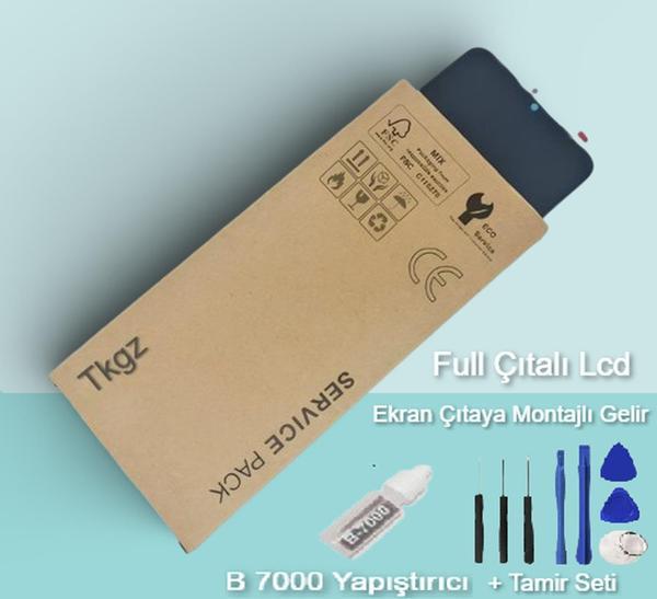 Tkgz - Xiaomi Redmi NOTE 11E Uyumlu Lcd Ekran Dokunmatik SERVİCE PACK - ÇITALI- Montaj Seti + B-7000 - Image 1