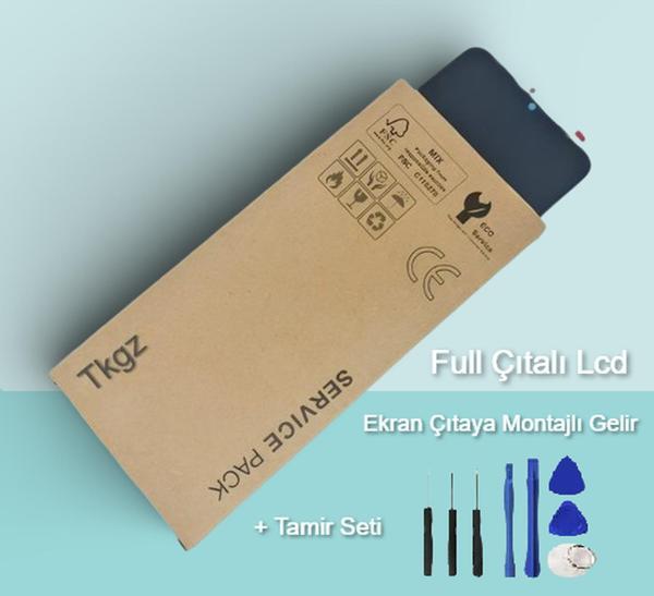Tkgz - Vivo Y33S Uyumlu Lcd Ekran Dokunmatik SERVİCE - PACK - FULL ÇITALI + Montaj Seti - Image 1