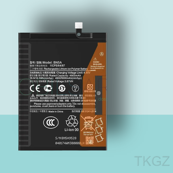 Tkgz - Xiaomi REDMİ NOTE 10 4G - BN5A - Batarya Pil Orijinal Sıfır - Image 1