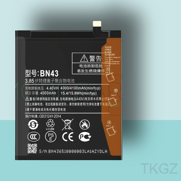 Tkgz - Xiaomi REDMİ NOTE 4X - BN43 - Batarya Pil Orijinal Sıfır - Image 1