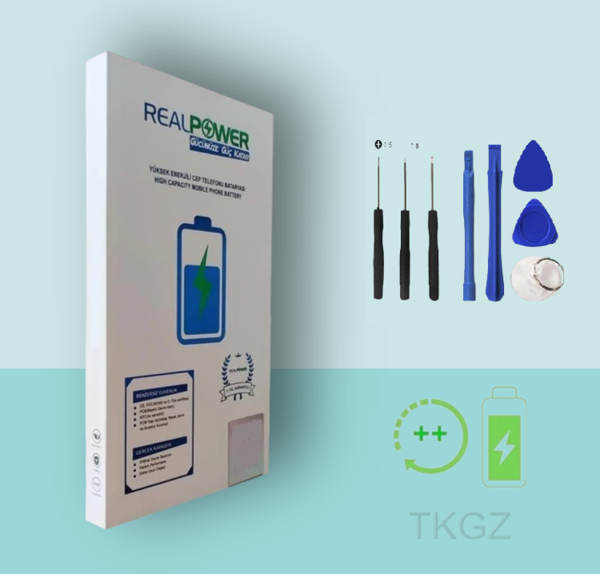 Tkgz - Genaral Mobile GM 10 - Batarya Pil Sıfır Güçlendirilmİş + Tamir Seti - Realpower - Image 1