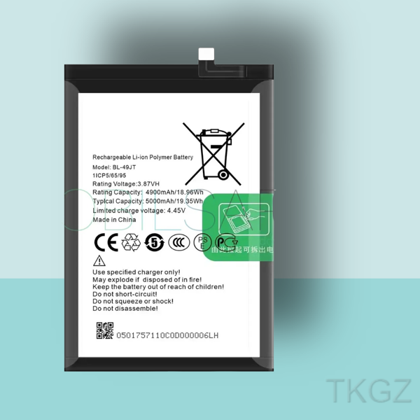 Tkgz - Tecno CAMON 18P - BL-49JT  Batarya Pil Orijinal Sıfır - Image 1