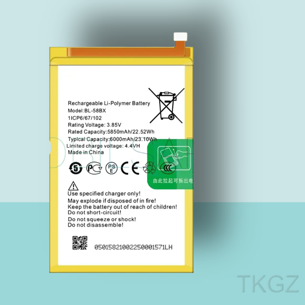 Tkgz - İnfinix HOT 9 PLAY -BL-58BX - Batarya Pil Orijinal Sıfır - Image 1