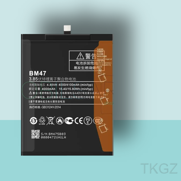 Tkgz - Xiaomi REDMİ 4X - BM47 - Batarya Pil Orijinal Sıfır - Image 1
